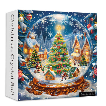 Puzzle a sfera di cristallo di Natale 1000 pezzi